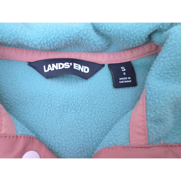Lands End Kids Heritage Fleece Snap Neck Pullover - Picture 5 of 5